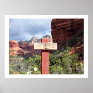 Ende der Spur in Sedona Plakat