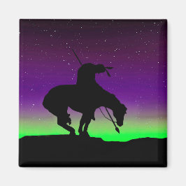 Ende der Trail Silhouette Square Magnet