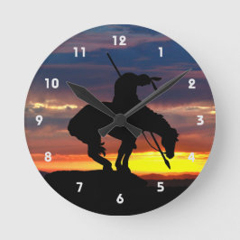 Ende der Trail Silhouette Wall Uhr