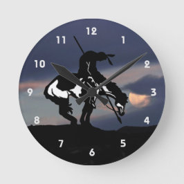 Ende der Trail Silhouette Wall Uhr