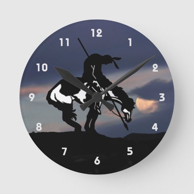 Ende der Trail Silhouette Wall Uhr (Vorderseite)