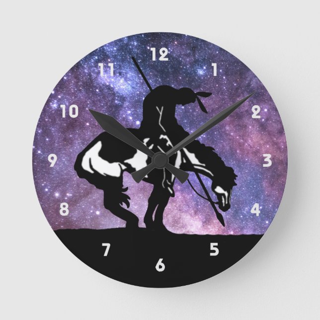 Ende der Trail Silhouette Wall Uhr (Vorderseite)