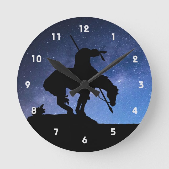 Ende der Trail Silhouette Wall Uhr (Vorderseite)