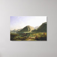 Ende des Genfer Sees, 1835 (Öl auf Leinwand)