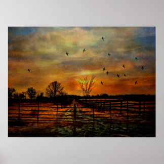 Ende des Herbstes Poster