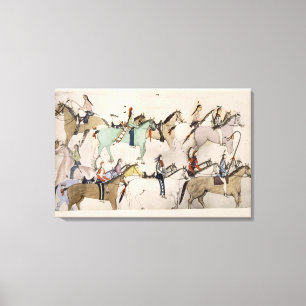 Ende des Kampfes (Tinte auf Papier) Leinwanddruck