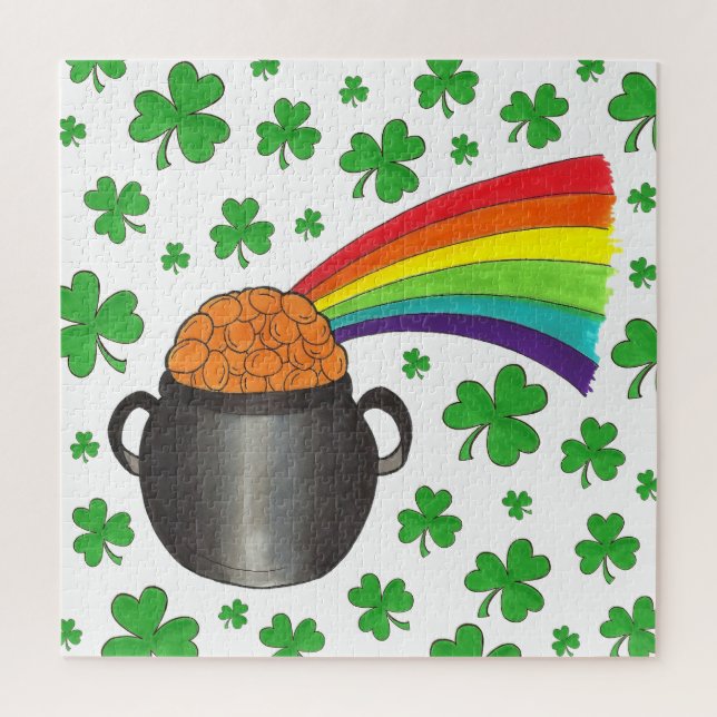 Ende des Rainbow Kleeblatt Pot of Gold Lucky (Vertikal)