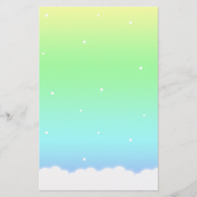 Ende des Regenbogen-Gewohnheits-Briefpapiers Briefpapier (Vorderseite)