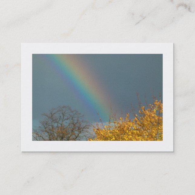 Ende des Regenbogens (begrenzt) Visitenkarte (Vorderseite)