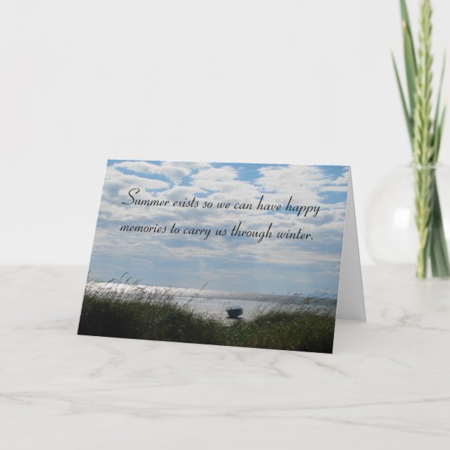 Ende des Sommers Karte (Vorderseite)