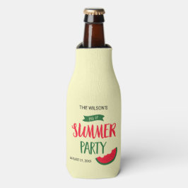 Ende des Sommers Party Red Green Watermelon Flaschenkühler