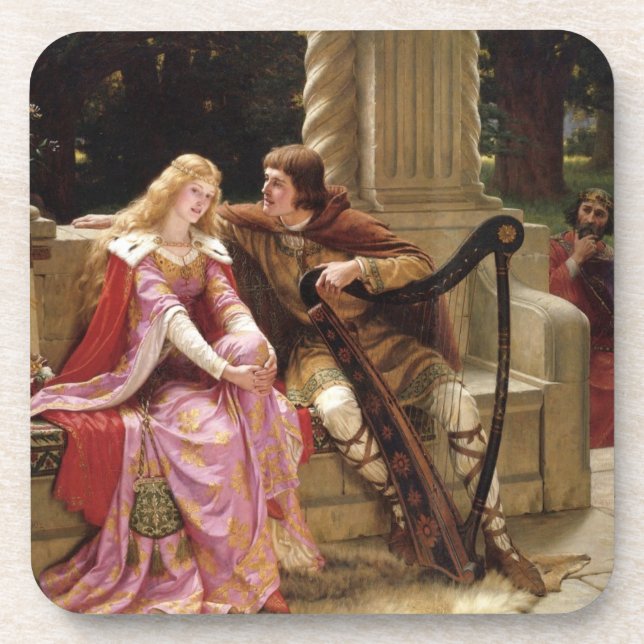 Ende des Song Flirt Edmund Blair Leighton Getränkeuntersetzer (Vorderseite)