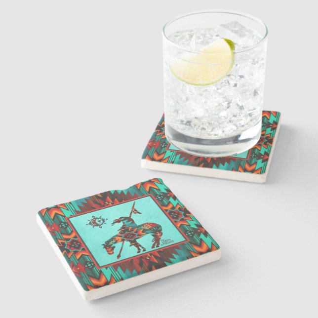 Ende des Stein-Untersetzer Steinuntersetzer (Seitenansicht)