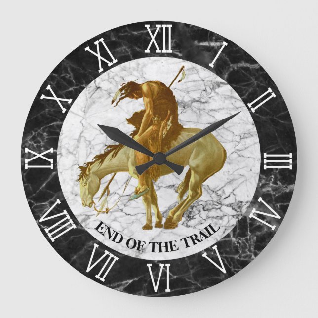 ENDE DES ZUGES GROßE WANDUHR (Vorderseite)