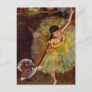 Ende einer Arabesque von Edgar Degas, Vintage-Ball Postkarte
