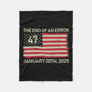 Ende eines Fehlers 20. Januar 2025 Trump Inaugu Fleecedecke