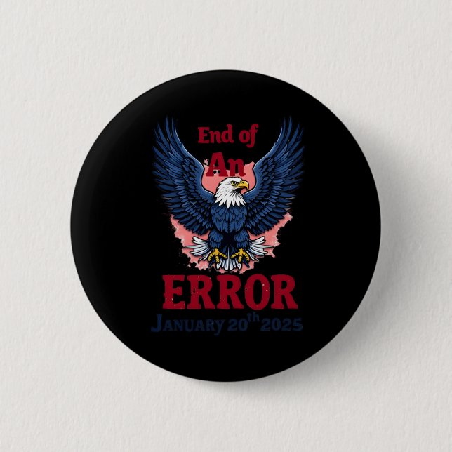 Ende eines Fehlers 20. Januar Button (Vorderseite)