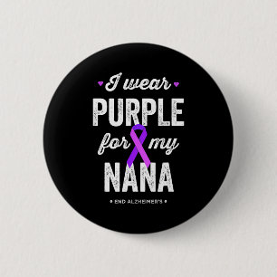 Ende Hemd trage lila für Oma Alzheimer Button