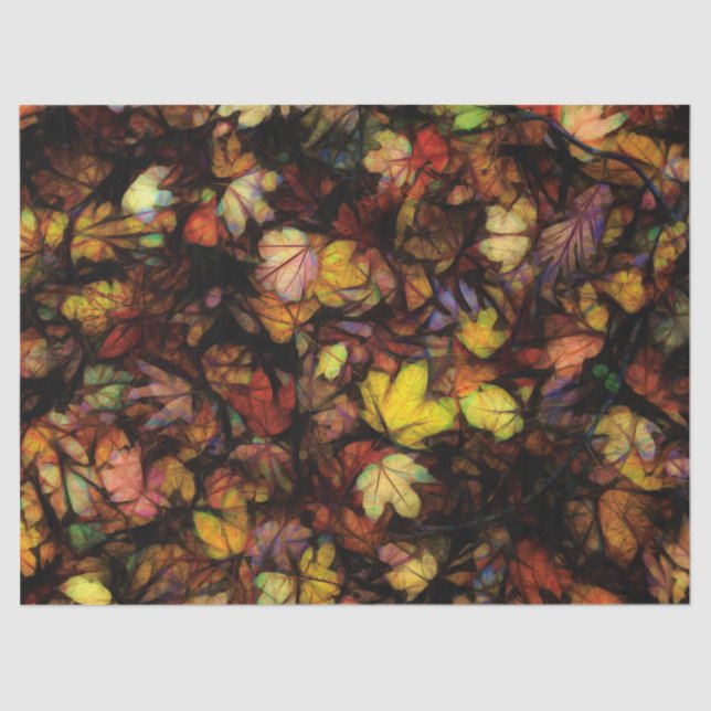 Ende Oktober Blätter Seidenpapier (Vorderseite)