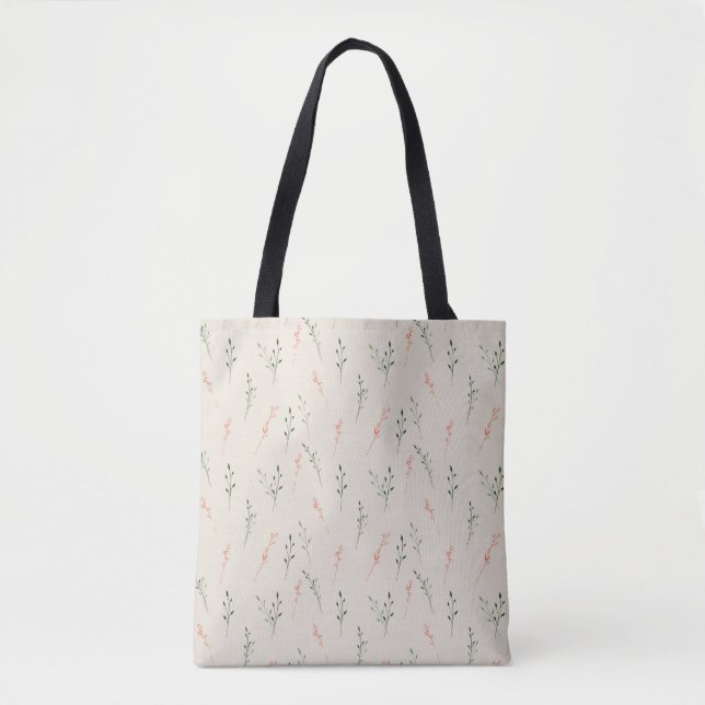 Ende Sommer Blume Feldmuster Tasche (Vorderseite)