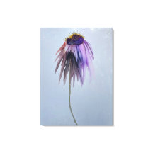 Ende Sommer Kone Blume Wrapped Canvas Print