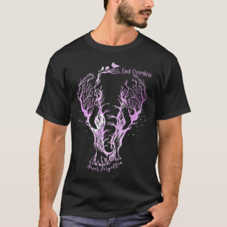 Ende Überdosis Vergiss Nie Linienkunst-Skizze Verz T-Shirt