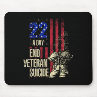 Ende Veteran Suizid Bewusstsein 22 A Day Patriotic Mousepad