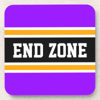 ENDE ZONE Helle Lila Gelbe schwarze Sportstreifen