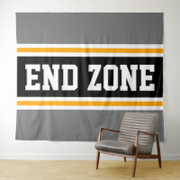 ENDE ZONE Sporty Bold Black Gray Gelbe Streifen