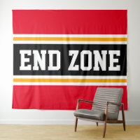 ENDE ZONE Sporty Bright Red Black Yellow Strips