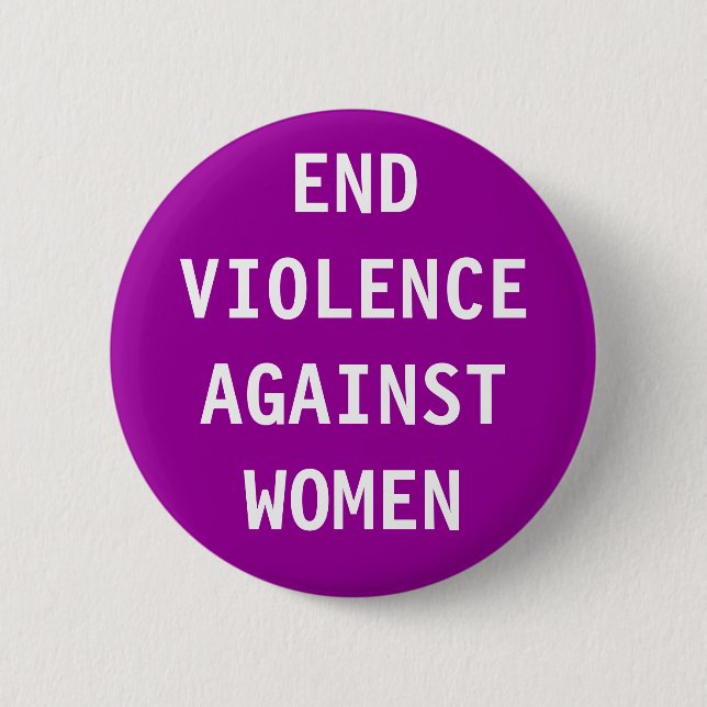 Enden-Gewalt gegen Frauen Button (Vorderseite)
