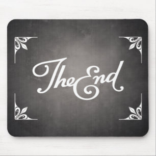 Enden-Titel-Karte mousepad