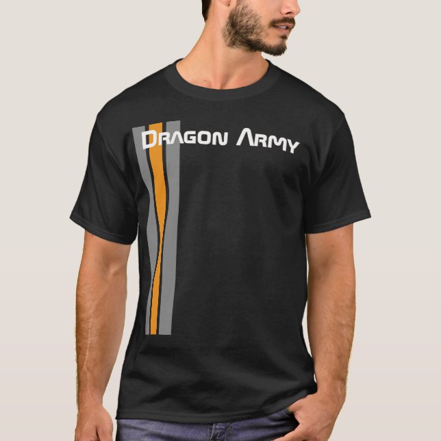 Enders Spiel-Drache-Armee (Schwarzes) T-Shirt (Vorderseite)