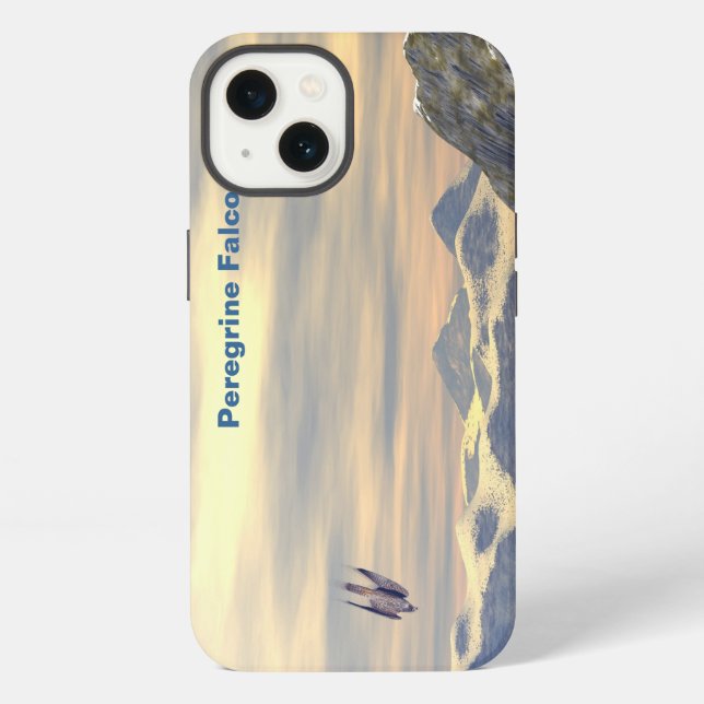 Endgeschwindigkeit Wanderfalke iPhone Hülle (Rückseite)