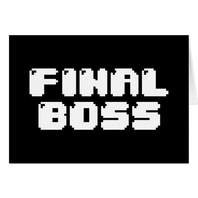 ENDGÜLTIGE BOSS-GREETKARTE (Vorderseite (Horizontal))