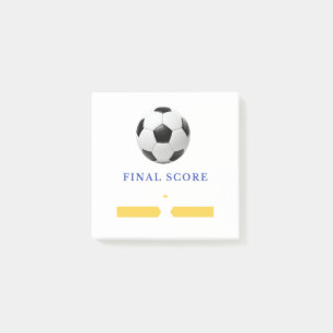 Endgültige Fußballergebnisse Fußballbild-Aufzeic Post-it Klebezettel