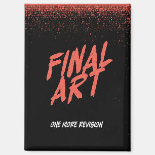 Endgültige Kunst - Vintage-Kinoposter-Magnet Magnet