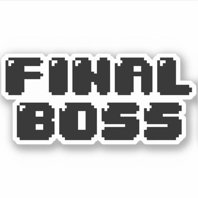 ENDGÜLTIGES BOSS AUFKLEBER (Vorderseite)