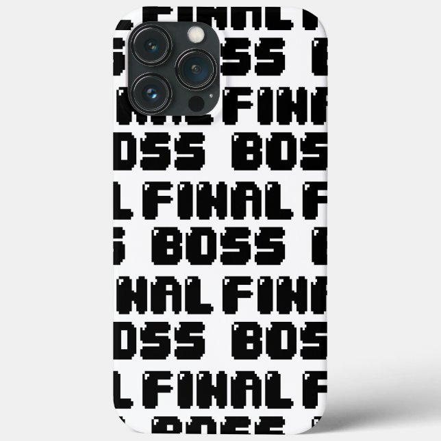ENDGÜLTIGES BOSS Case-Mate iPhone HÜLLE (Rückseite)