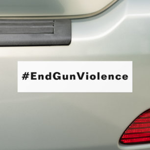 #EndGunViolence End Gun-Gewalt schwarz  Autoaufkleber