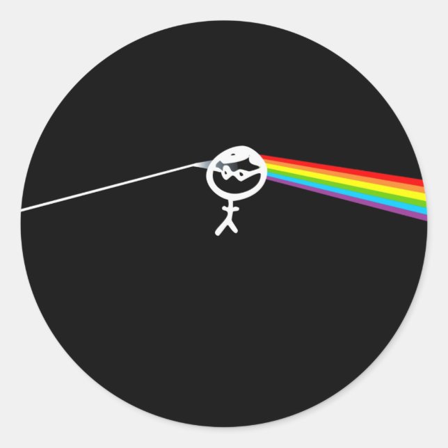 endlcg_Dark Side of the moon Runder Aufkleber (Vorderseite)
