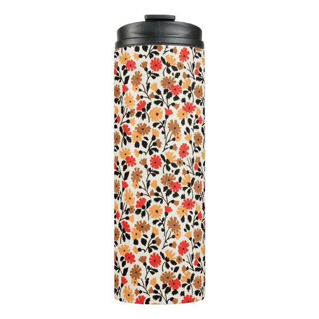 Endleaves of Art floral pattern Thermosbecher (Vorderseite)