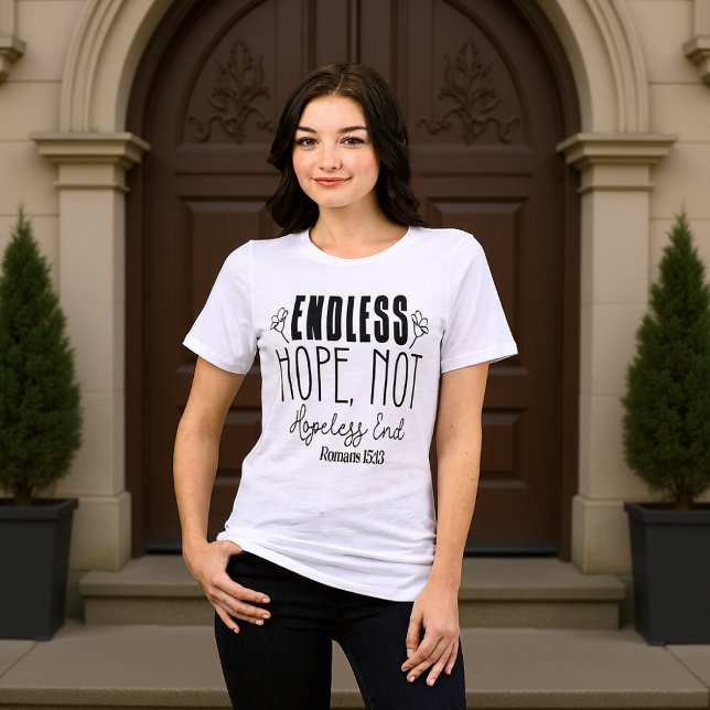 Endless Hope Not Hopeless End Romans 15:13 Tri-Blend Shirt (Von Creator hochgeladen)
