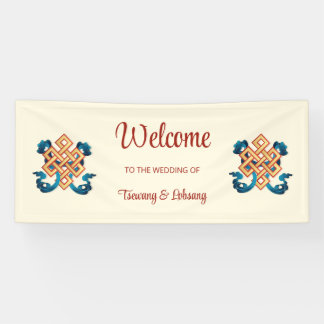 endless Knot tibetisch Wedding Banner