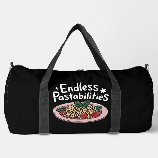 Endless Pastabilities Fun Pasta Dish Duffle Bag (Vorderseite)