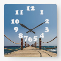 Endless Path Holiday Clouds - Wall Design Clock
