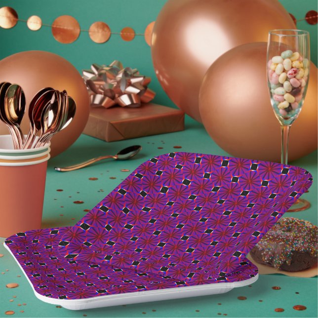 Endless Pinwheel von Kenneth Yoncich Pappteller (Multi)
