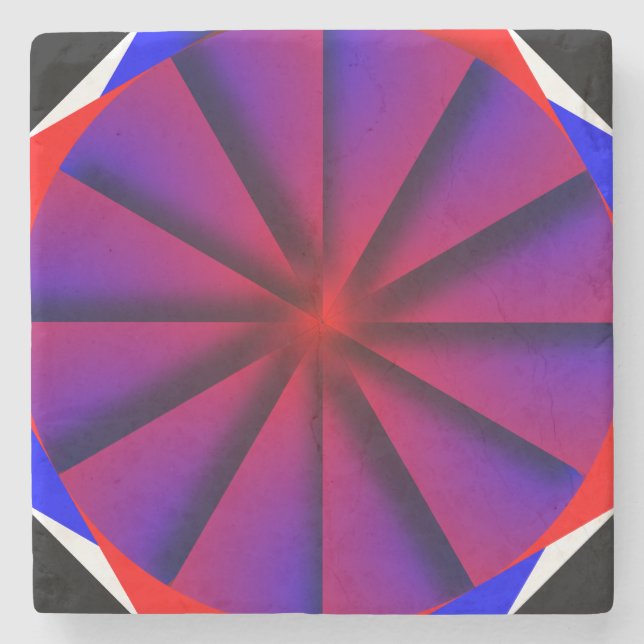 Endless Pinwheel von Kenneth Yoncich Steinuntersetzer (Vorderseite)