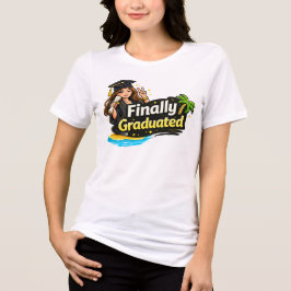 Endlich Diplom T-Shirt 🎓 Hübsches Abschluss-Shirt Tri-Blend Shirt