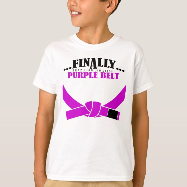 Endlich ein BJJ Lila Gürtel !!! T-Shirt (Vorderseite)